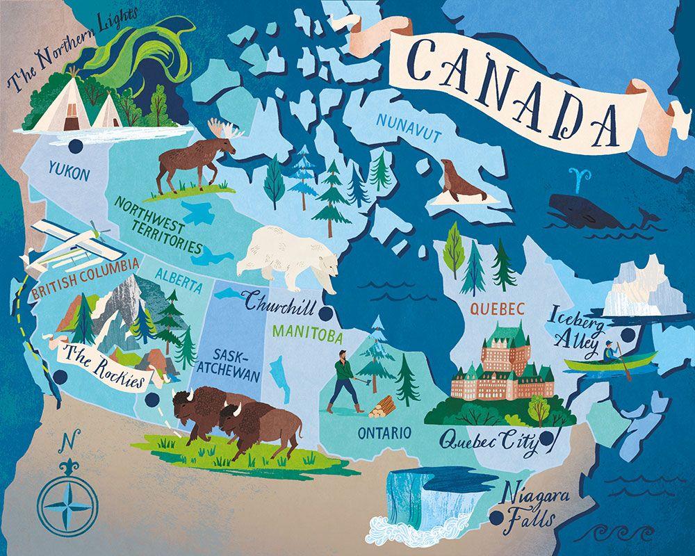 canada travel advice map