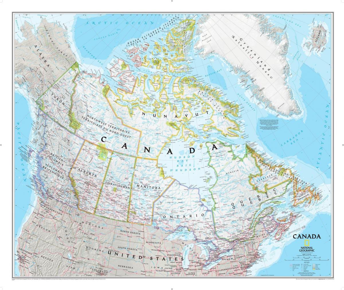 Canada areas map
