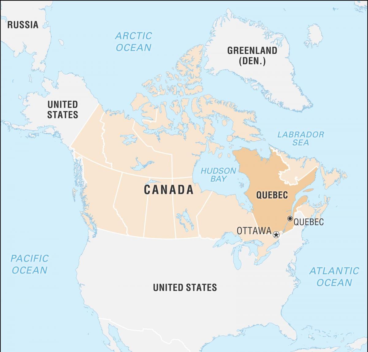 Canada capital map